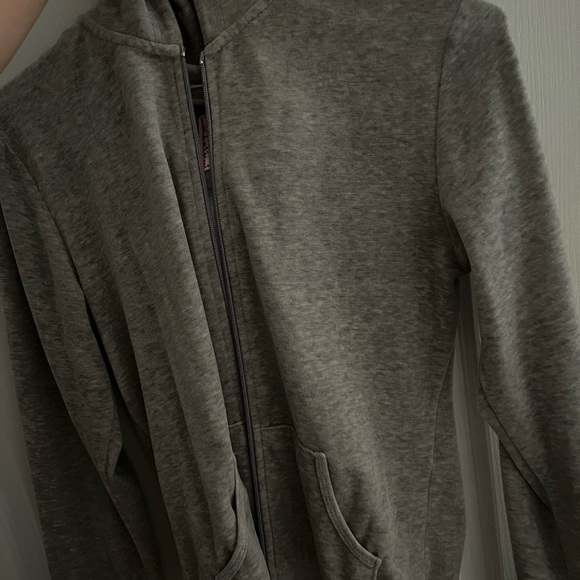 terry cloth zip up sweater - Picture 1 of 2